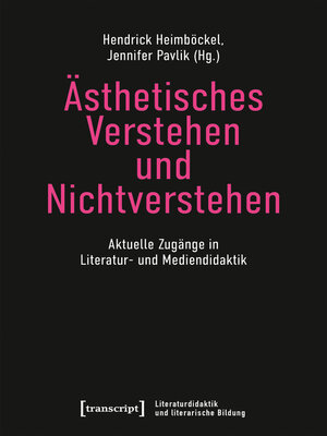 cover image of Ästhetisches Verstehen und Nichtverstehen